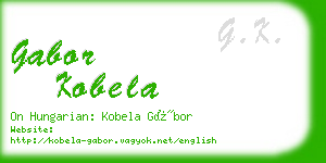 gabor kobela business card